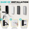 Sekonow 4 Pack Folding Wall Hooks, Zinc Alloy Foldable Magnet