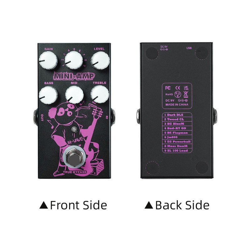 M-VAVE Electric Guitar Effects Pedal DC 9V 3-gear EQ Adjuster
