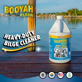 BooYah Clean Heavy-Duty Bilge Cleaner – Removes Hydrocarbons, Grime, Dirt, and Stains to Keep Bilge Clean and Odor Free – Meets EPA Safer Choice Direct Release Criteria
