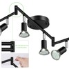 Unicozin LED 6 Light Track Lighting Kit, Black 6 Way