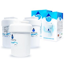 3-Pack Replacement for General Electric GSHS5KGXDCSS Refrigerator Water Filter - Compatible with General Electric MWF, MWFP Fridge Water Filter Cartridge
