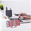 Ipetboom LED Digital Alarm Clock with USB Charging Brightness Temperature