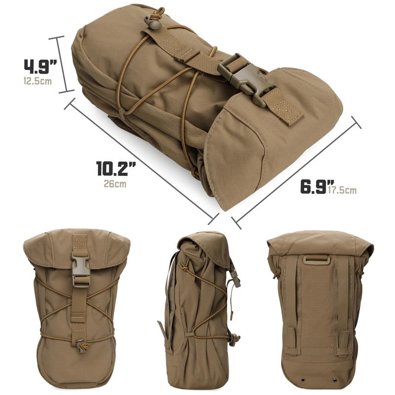 LIVANS Tactical Large Dump Pouch, Adjustable Drawstring Mag Utility Pouch