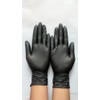 Guantes Nitrilo Uniseal Negro 000 Pzs Multiusos Resistente