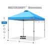 MASTERCANOPY Durable Pop-up Canopy Tent with Roller Bag (10x10, Sky