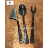 Forged Blacksmith Medieval Dining Hall Eating Utensils Viking Feastware By