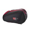 WILSON Bela Super Tour Padel Bag - Black/Red, Holds up