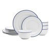 Everyday White by Fitz and Floyd Bistro Blue Band 12