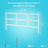Delmoar Fixed Window Safety Guard 14”x 38” Adjustable Width Prevents