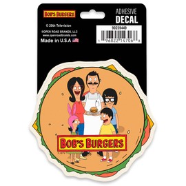 Bob’s Burgers Adhesive Vinyl Decal - Iconic Bob's Burgers Sticker Featuring the Belcher Family