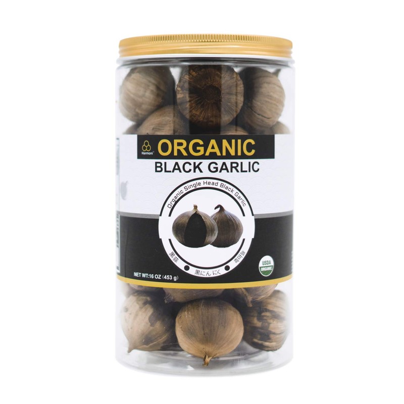 USDA Organic Black Garlic 453g Black Pearl Garlic Jar 1LB