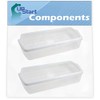 2-Pack W10321304 Refrigerator Door Bin Replacement for KitchenAid KSRV22FVMS03 Refrigerator