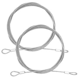 2 Pcs Safety Cable Lock,DanziX 98''Long Double Loop Stainless Steel Luggage Lock Safety Cable for Outdoor Travel Family Daily Use