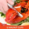 12Pcs Lobster Crackers and Picks Set, Stainless Steel Seafood Crackers,