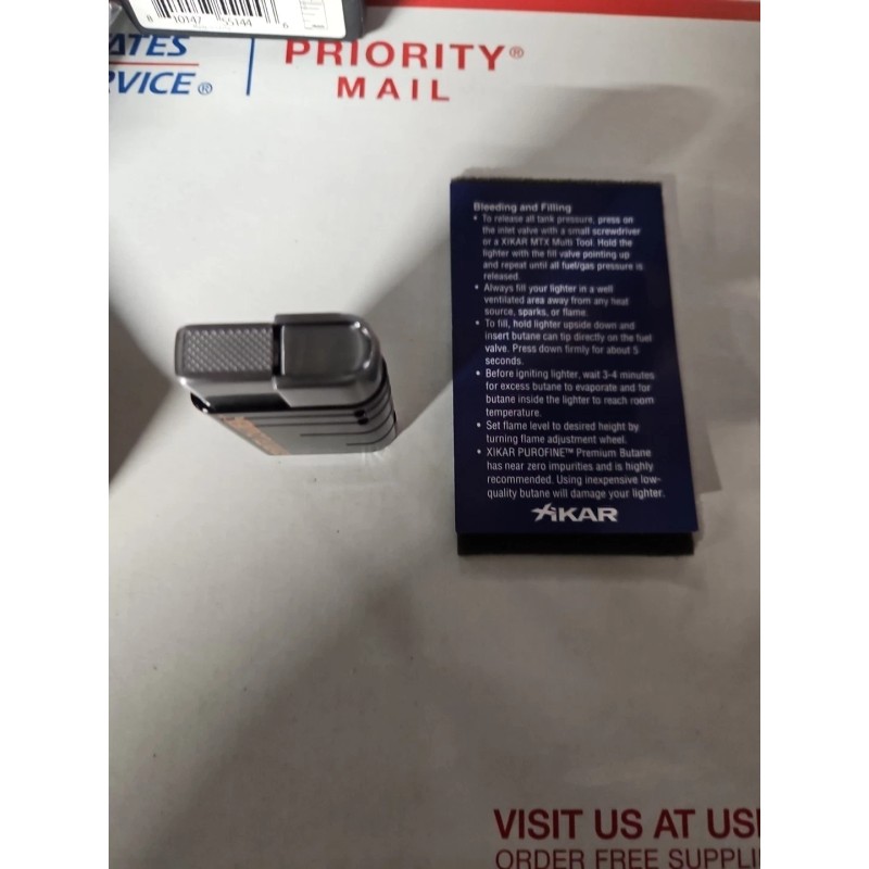 Xikar Black Mayflower Butane Cigar Windproof Refillable Lighter