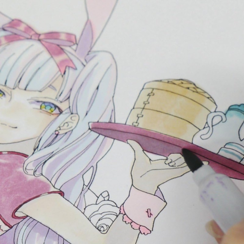 FOR DRAWING 水性顔料ドローイングペン Black 5本セット No.4600-5A