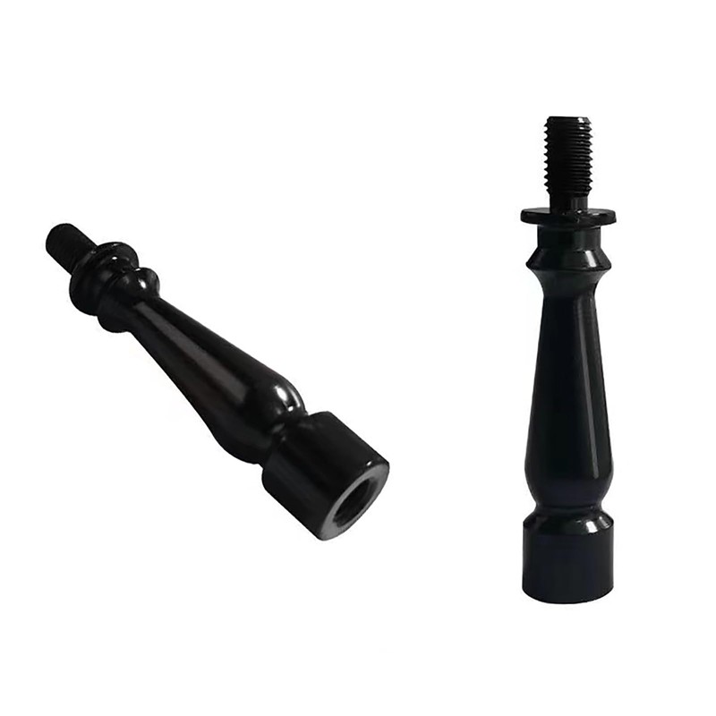 ECUDIS Lamp Shade Risers Lamp Finial Extender, 2 Pack (Black,