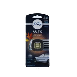 Febreze Car Vent Clip Air Freshener, Evening Woods Pack Of 5 - 0.06 Floz Each