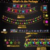 223 Pack Glow Neon Party Supplies Glow Party Tableware Set