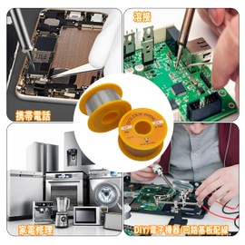 YOWEE Low Temperature Solder Wire Reel Low Temperature Low Melting Point Solder Wire, 6337, 0.04 inch (1 mm) Extra Fine 1.8 oz (50 g), Low Temperature Solder, Electric Solder Wire, Welding Supplies
