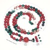 Ayriwoyi Red Beaded Necklace 108 Mala Beads Necklace Meditation Necklace