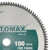 TOMAX 12-Inch 100 Tooth ATB Fine Finish Saw Blade with