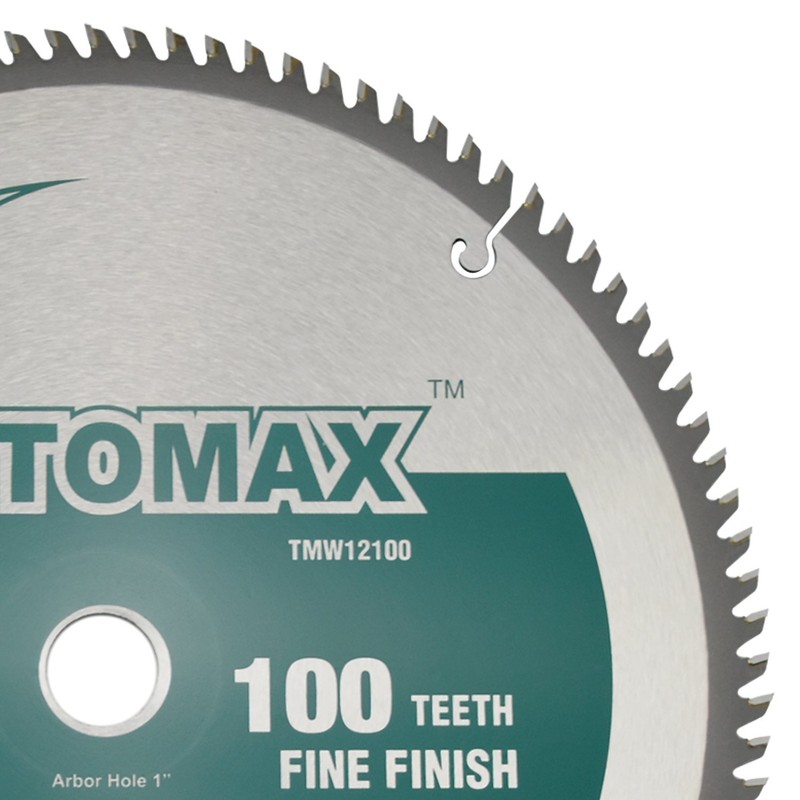 TOMAX 12-Inch 100 Tooth ATB Fine Finish Saw Blade with