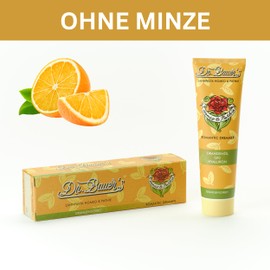 Dr. Bauer's Homeo & Pathie Romantic Dreamer Toothpaste, Vegan, Homeopathic, with Hyaluron, Q10, Vitamin B12 & Orange Oil, Fruity Orange Flavour, Gentle Dental Care for Healthy Gums (90 ml)