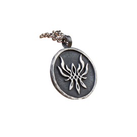 Baldur Jewelry - Fire Emblem Crest of Flames Symbol - Fire Emblem Three Houses Merch Necklace Pendant - Fire Emblem Awakening - Fire Emblem Pendant - Fire Emblem Jewelry - 925 Sterling Silver Necklace
