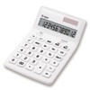 Asmix C1249W Calculator, Antibacterial Calculator, White, 12 Digits, Tax Calculator,