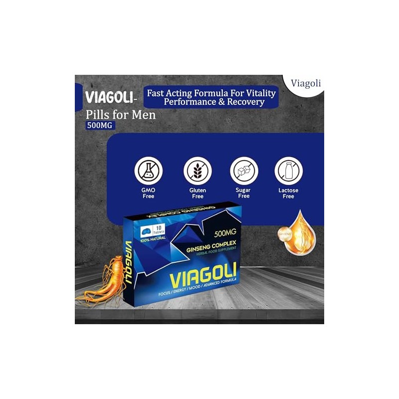 Ginseng Tablets for Men 500mg | Energy, Stamina & Vitality