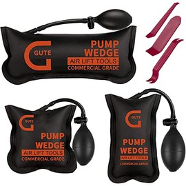 Gute Bomba de bolsas de cuña de aire, paquete de 3 herramientas de bomba de cuña de aire inflables, herramienta de bolsa de cuña de aire, kit de nivelación profesional para una variedad de trabajos