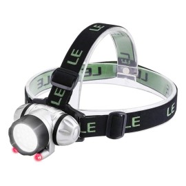 Lampara Led Cabeza 18 Leds Ajustable Minero Campismo Caza Blanco Plateado