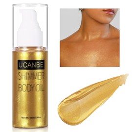 UCANBE- 【UCANBE 100ml Shimmer Body Oil Glowing Luminizer】Este aceite corporal brillante está hecho para completar su brillo natural y saludable e ilum