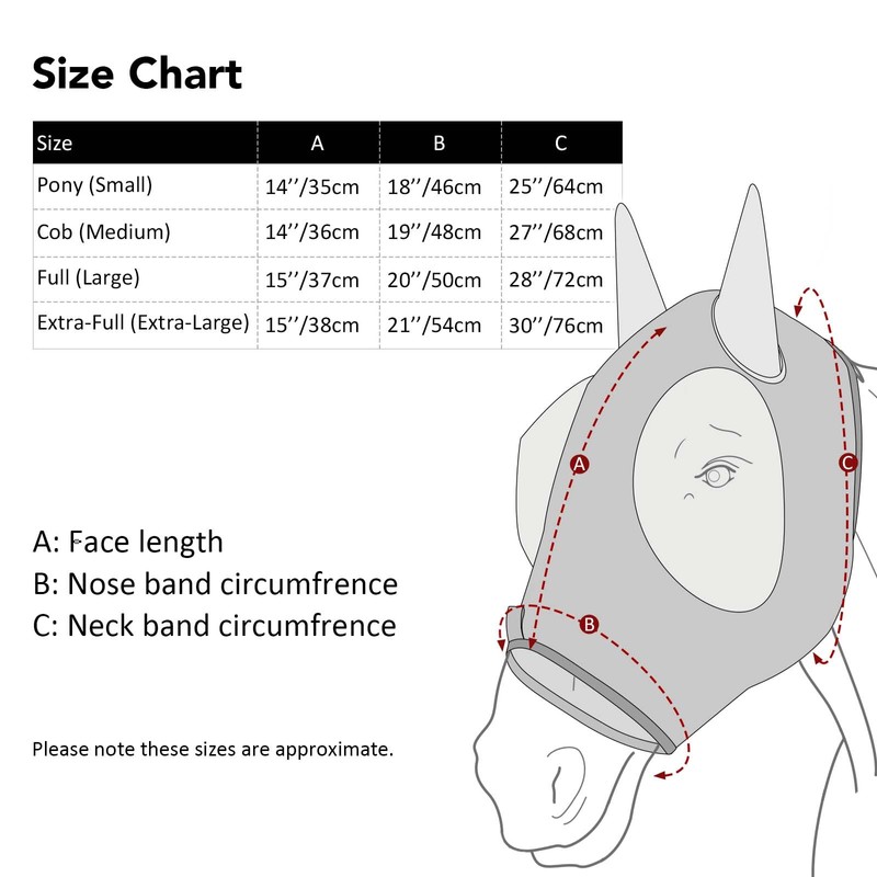 Harrison Howard Harrison Howard Super Comfort Stretchy Fly Mask Large