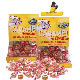 (GOETZES) ORIGINAL CANDY| Original Caramel Creams - Made with Real Milk and Cream - Goetze Candy Individually Wrapped | (2 PACK)