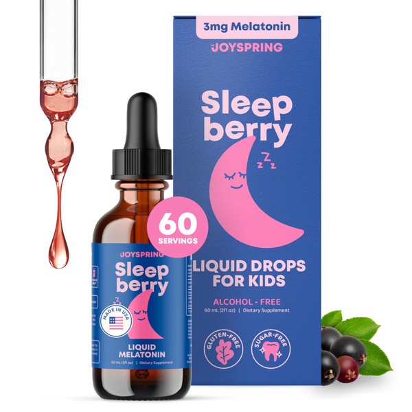 JoySpring Sleepberry Kids Melatonin 3 mg – Liquid Sleep Aid