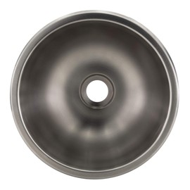 RecPro RV 13" Round Stainless Steel Kitchen Sink | Brushed Nickel Finish | Rust and Stain Resistant (No Faucet)