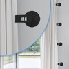 NQEUEPN 6pcs Shower Curtain Clips, Shower Splash Clips Suction Cup