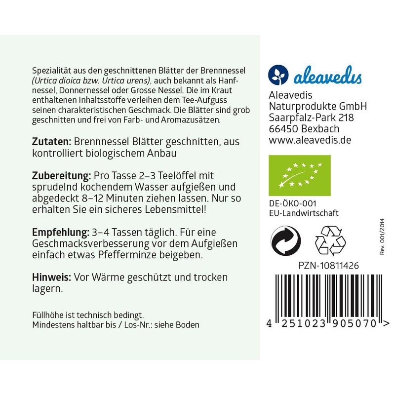 Nettle Leaves Tea Organic