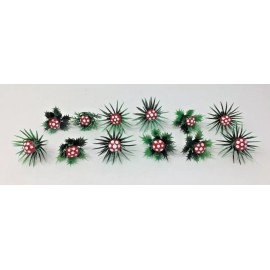 P & H Vintage Unused Set of 12 Mushroom/Leave