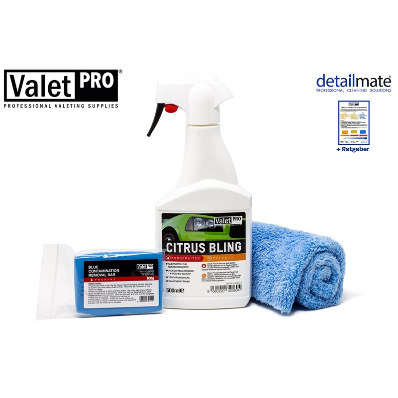 detailmate Set for professional paint cleaning from ValetPro cleaning clay