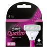 Wilkinson Sword Quattro for Women Sensitive Rasierklingen für Damen Rasierer,
