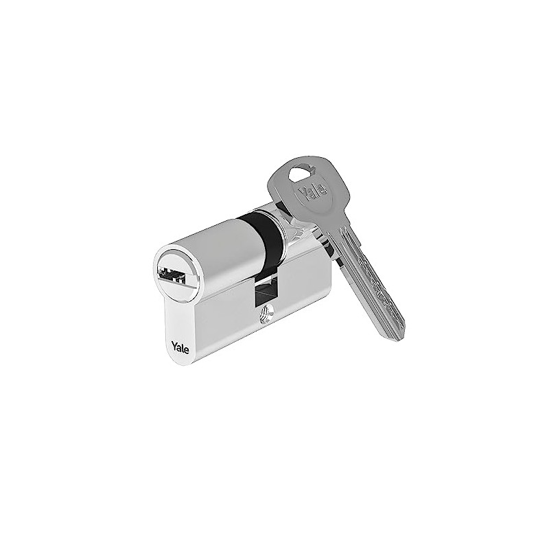 YALE YC101KD354504N1 YC101 Cylinder for Lock, Nickel Plated, Doppio cilindro