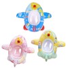 Baby Pool Float with Safety Seat Steering Wheel Cartoon Airplane
