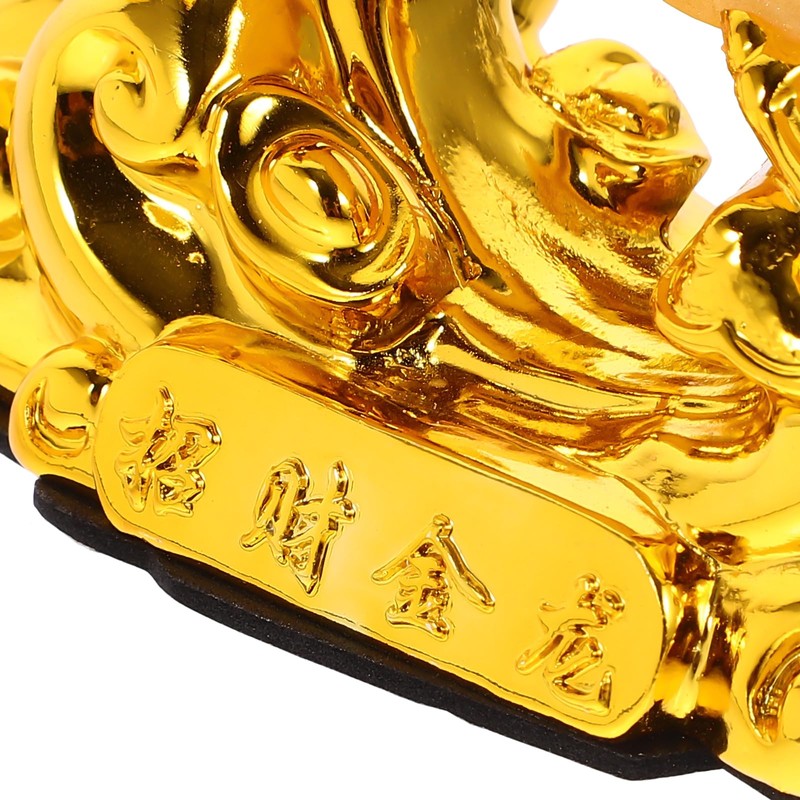 GANAZONO Feng Shui Wealth Arowana Fish Lucky Fish Statue Figurine