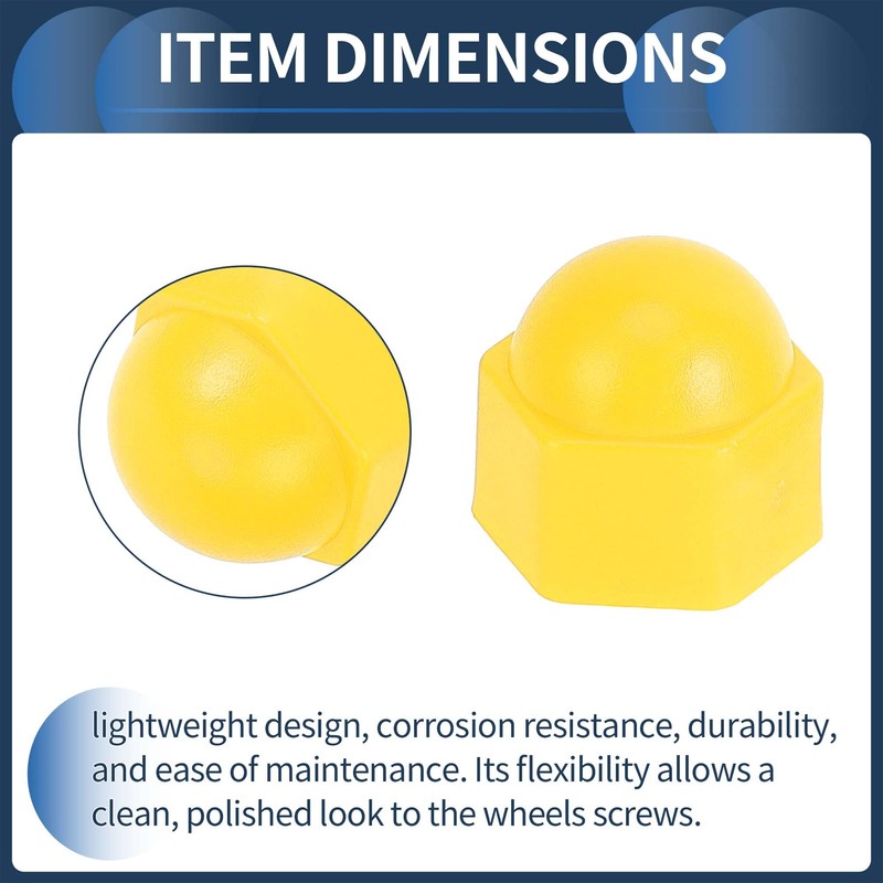 INFINAUTO Wheel Lug Nut Bolt Exterior 21mm Rims Tire Nut