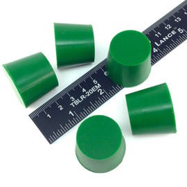 High Temp Masking Supply 1.031" x 1.250" (1-1/32 x 1-1/4) Silicone Rubber Plugs - Tapered Stoppers for Powder Coating, Painting, Automotive, Crafts, DIY - Non-Toxic, Flexible, Reusable STP6