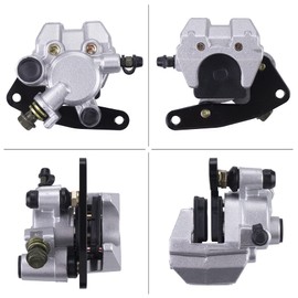 CNCMOTOK Front Right & Left Brake Caliper With Pads Compatible with YAMAHA Banshee 350 Grizzly 350 400 450 Big Bear 250 350 450 Blaster 200 Bruin 250 350 Raptor 350 660 Warrior 350 Bear Tracker 250