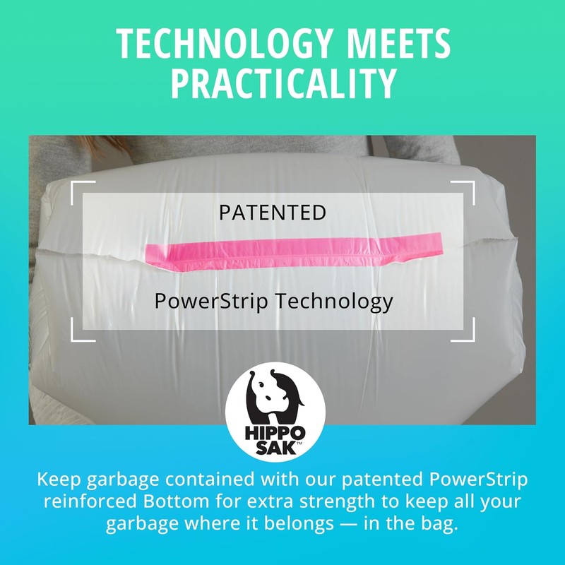 Hippo Sak - Kitchen Trash Bags 13 Gallon - Garbage